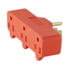 Tap 3Outlet Grd Hvy Duty 15A125V 2P3W OR