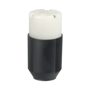 Eaton Arrow Hart auto grip straight blade connector,#18-12 AWG,15A,Industrial,250V,Back wire,Black and white,Brass,Polycarbonate with thermoplastic housing,6-15R,Two-pole,three-wire,grounding,Screw,0.33-0.66",Nylon,Core pack