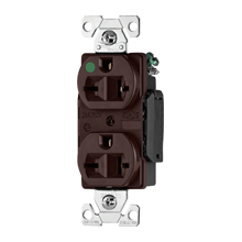 Eaton Arrow Hart extra heavy-duty hospital grade single receptacle, #14-10 AWG, 20A, Healthcare, Flush, 250V, Back and side, Ivory, Brass, High-impact nylon, 6-20R, Single, Screw, Glass-filled nylon, Core pack