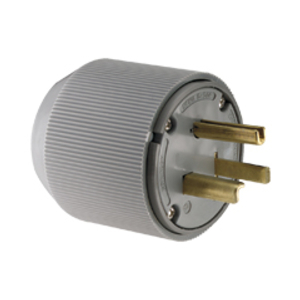 Eaton Arrow Hart heavy-duty universal nema power plug , #10-6 AWG, 30A/50A, Commercial, range & dryer, 125V, Back wire, Black, Brass, PVC, 5-30P, 5-50P, Screw, 1.10", Vinyl, Retail Box
