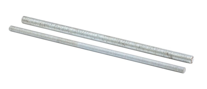 all threaded rod, 120" H x 0.75" D, Steel, 3230 Lbs load cap, 10" thread length