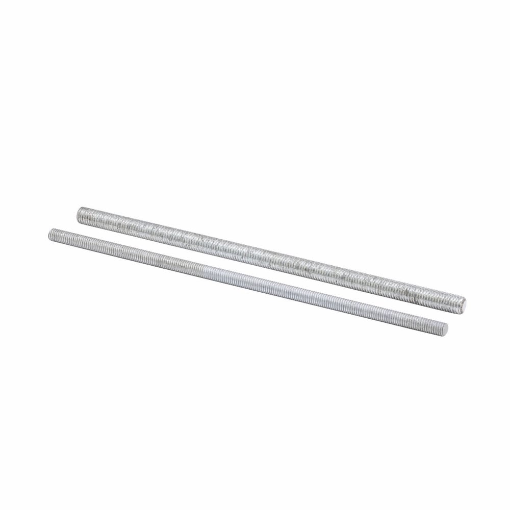 Eaton B-Line series all threaded rod, 120" H x 0.375" D, Steel, 730 Lbs load cap,16" thread length