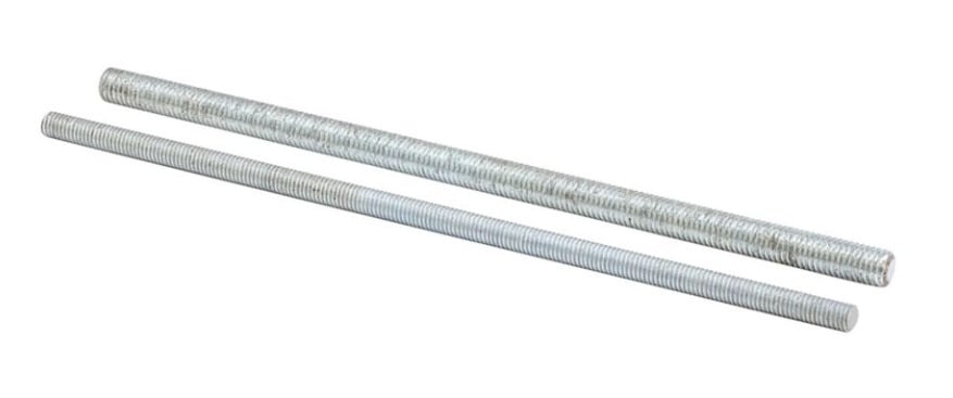 all threaded rod, 120" H x 0.625" D, Steel material , 2160 Lbs load cap, 11" thread length