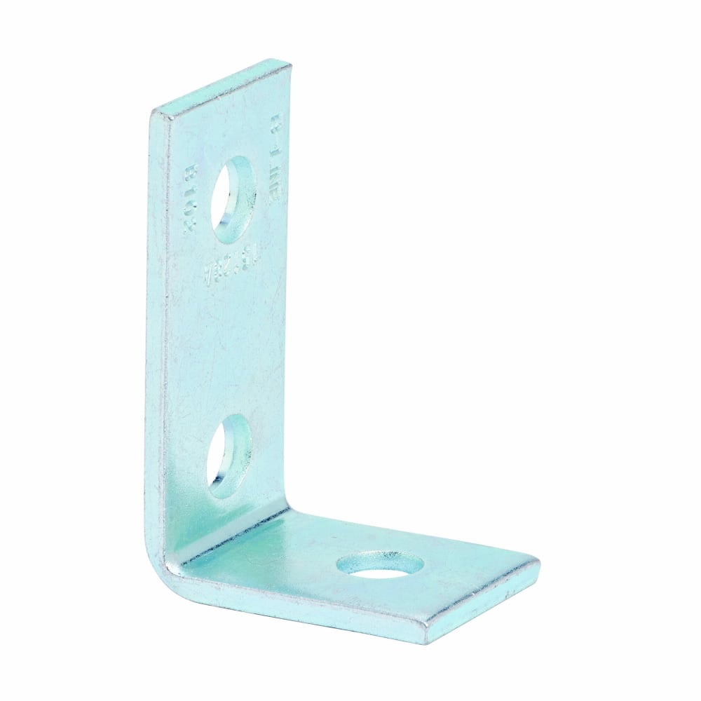 Eaton B-Line series corner angle, 2.25" H x 3.5" L x 1.62" W, Steel, Electro-plated