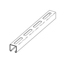 CHNL, 3 1/4" X 1 5/8", 13/32" X 3" SLOTS, 12 GA, 240"