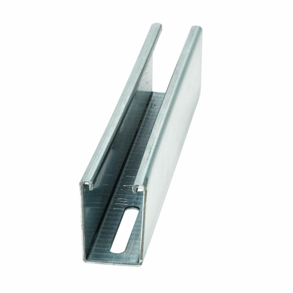 CHNL, 2 7/16" X 1 5/8", 13/32" X 3" SLOTS, 12 GA, 240"
