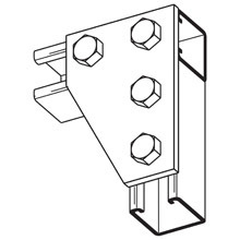 FOUR HOLE CORNER GUSSET PLT, GR