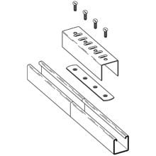 FOUR HOLE SPLICE CLEVIS ASSY,  B12 CHNL, PLTD