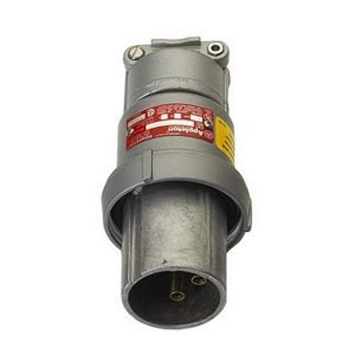 Powertite; Grounding Style 1 Shell Only Reverse Service Clamping Ring Plug; 30 Amp, 600 Volt AC at 50 - 400 Hz/250 Volt DC, 4-Pole, 4-Wire, 3 Phase, Pressure Wire Terminal