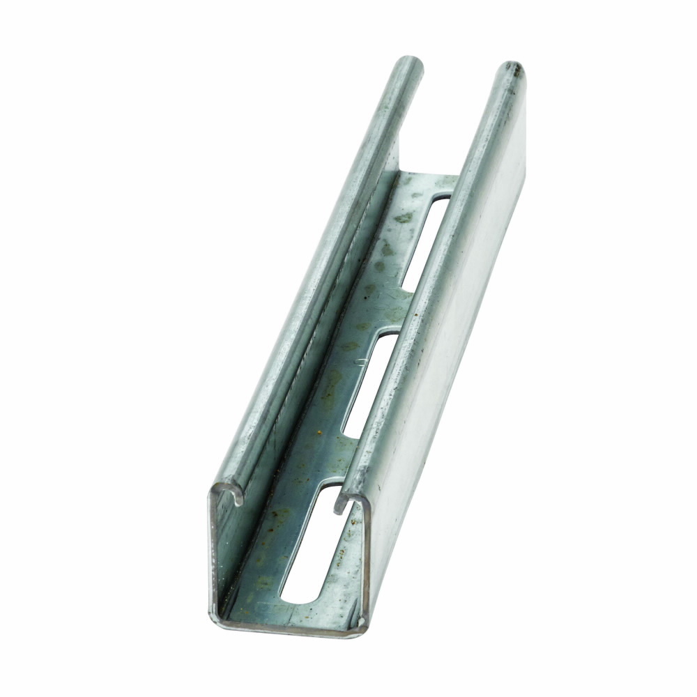 Eaton B-Line series strut channel, 1.62" H x 240" L x 1.62" W, Steel, Pre-galvanized, S, 12 Gauge