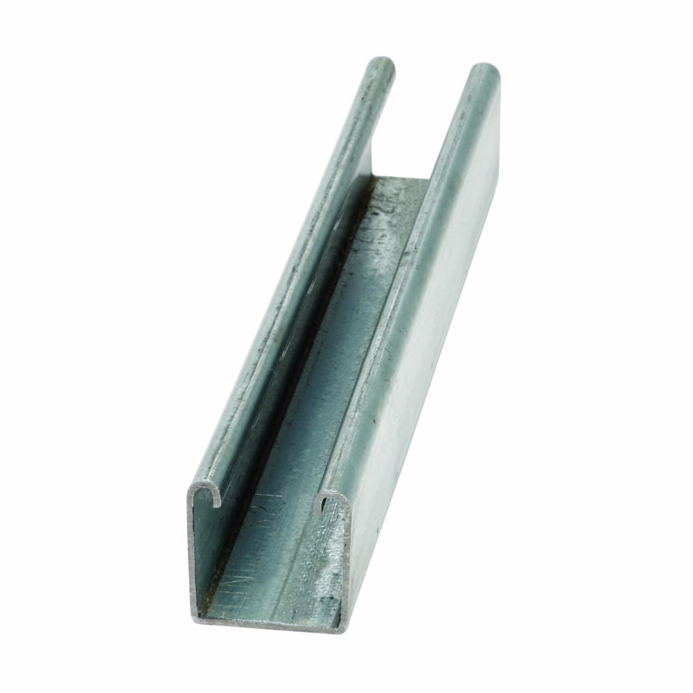 Eaton B-Line series strut channel, 1.62" H x 120" L x 1.62" W, Steel, Pre-galv, 14 Gauge