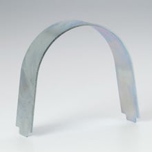STRUT MTD PIPE GUIDE, 4", ZN PLTD