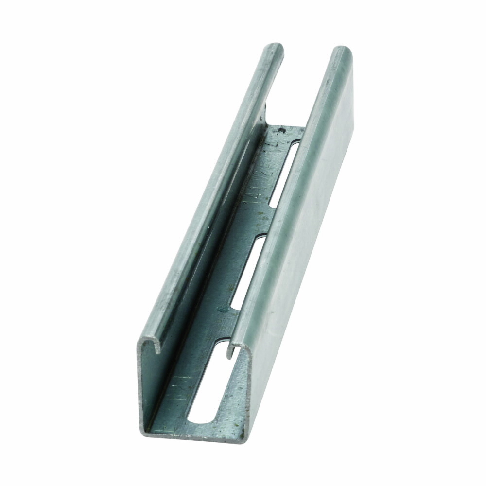 CHNL, 1 5/8" X 1 5/8", 13/32" X 3" SLOTS, 14 GA, 120"