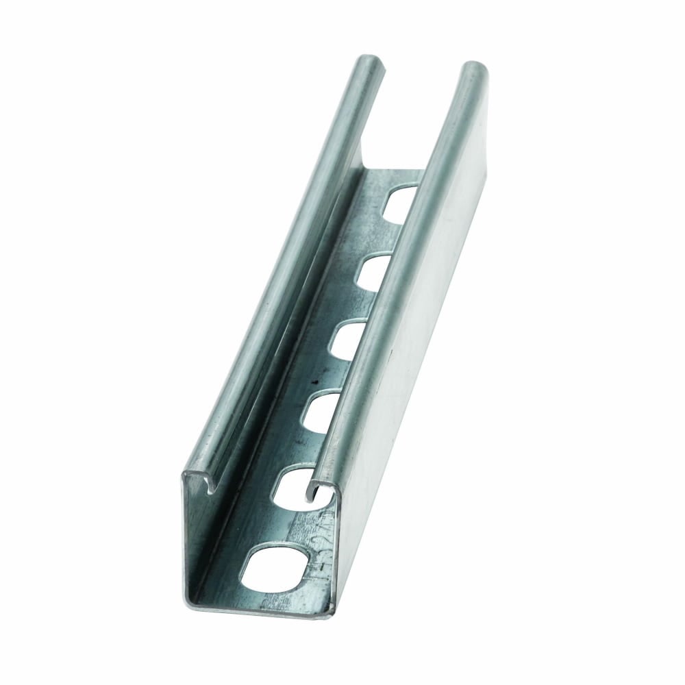 CHNL, 1 5/8" X 1 5/8", 9/16" X 1 1/8" S-HOLES, 14 GA, 120