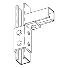 FIVE HOLE SGL CORNER CONNECTION, RIGHT HAND, ZN PLTD
