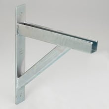 ADJUSTABLE STRUT BRKT, 18", ZN PLTD