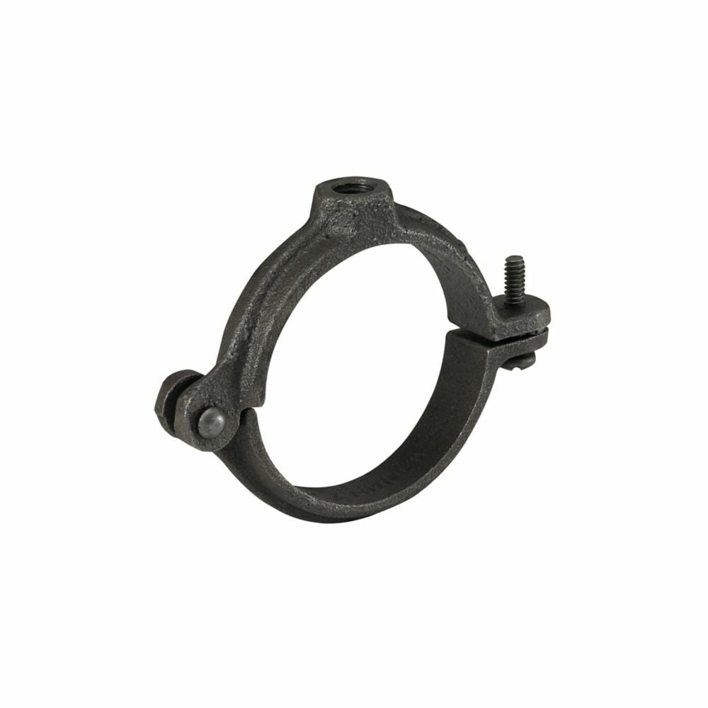 Eaton B-Line series hinged extension split pipe clamp, 2.5020" H x 3.5290" L x 0.6730" W, Malleable iron, Yellow zinc chromate