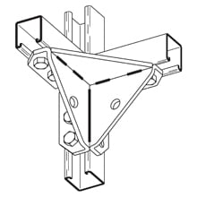 EIGHT HOLE DBL CORNER GUSSETTED CONNECTION, GR