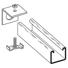 CONNECTION END CAP,  1 5/8" X 1 5/8" CHNL, 1/2" CONDU