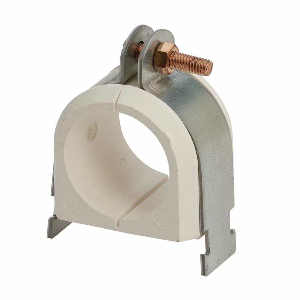 Eaton B-Line series Insulclamp cable clamp, 2.12" H x 1.625" D, Steel, Electro-plated