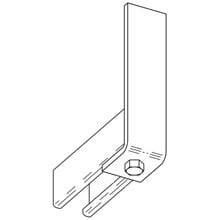 ONE HOLE CORNER AGL, 5 7/8", GR