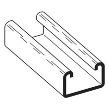 CHNL, 1" X 1 5/8", 12 GA, 120", GR