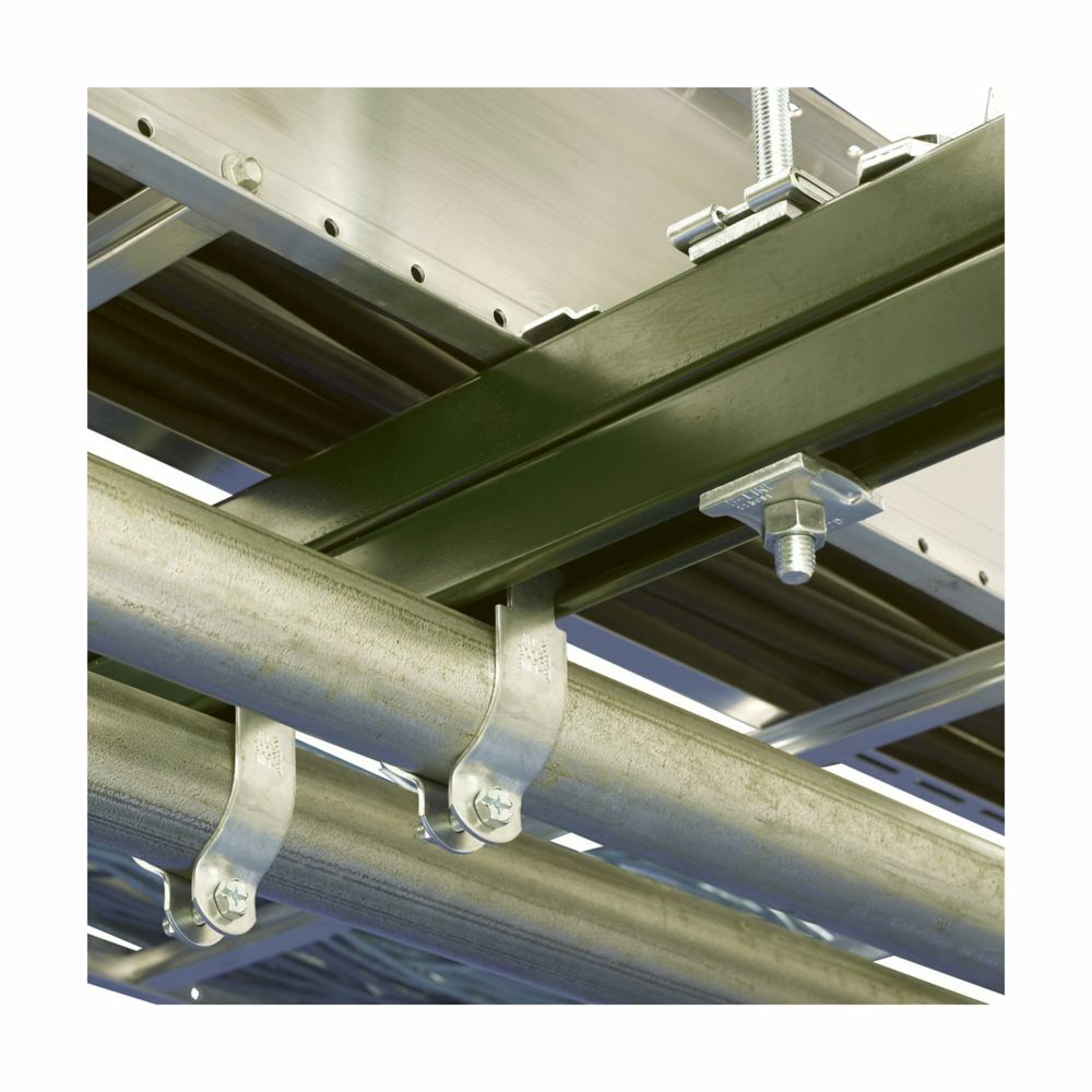 Eaton B-Line series strut channel, 1" H x 120" L x 1.62" W, Steel, Pre-galvanized, K06, 12 Gauge