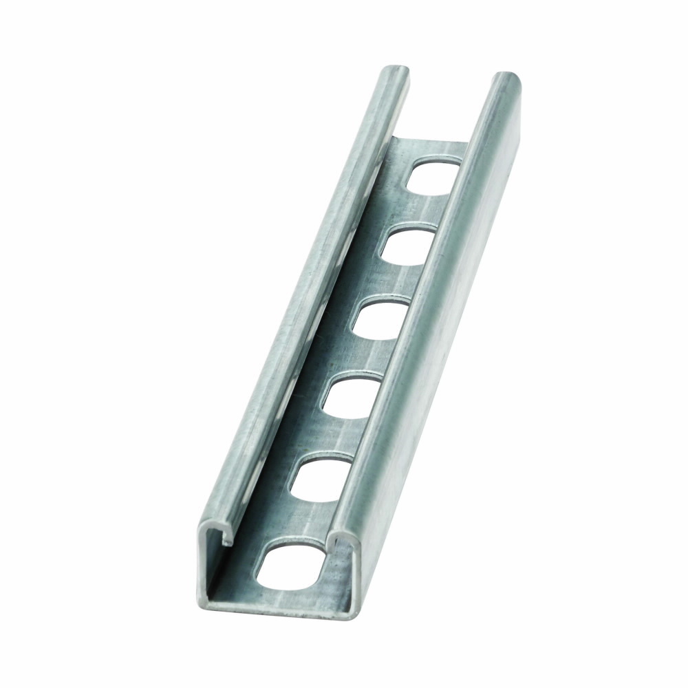 CHNL, 1" X 1 5/8", 9/16" X 1 1/8" SLOTTED HOLES, 12 GA, 240"