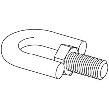 SWIVEL HANGER, MALE ONLY, 3/8-IN.-16, ZINC PLATED
