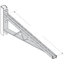 BRACED SGL BRKT, 36", GR