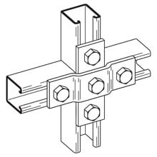 THREE HOLE OFFSET PLT CONNECTION, ZN PLTD