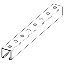 CHNL, 13/16" X 1 5/8", 9/16" DIA HOLES, 1 7/8" CNTRS, 12 GA