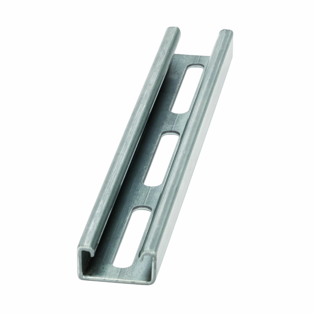 Eaton B-Line series strut channel, 0.81" H x 120" L x 1.62" W, Steel, Pre-galvanized, S, 12 Gauge