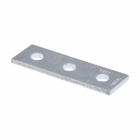 Eaton B-Line series splice plate, 1.62" H x 4.87" L x 1.62" W, Steel, Electro-plated
