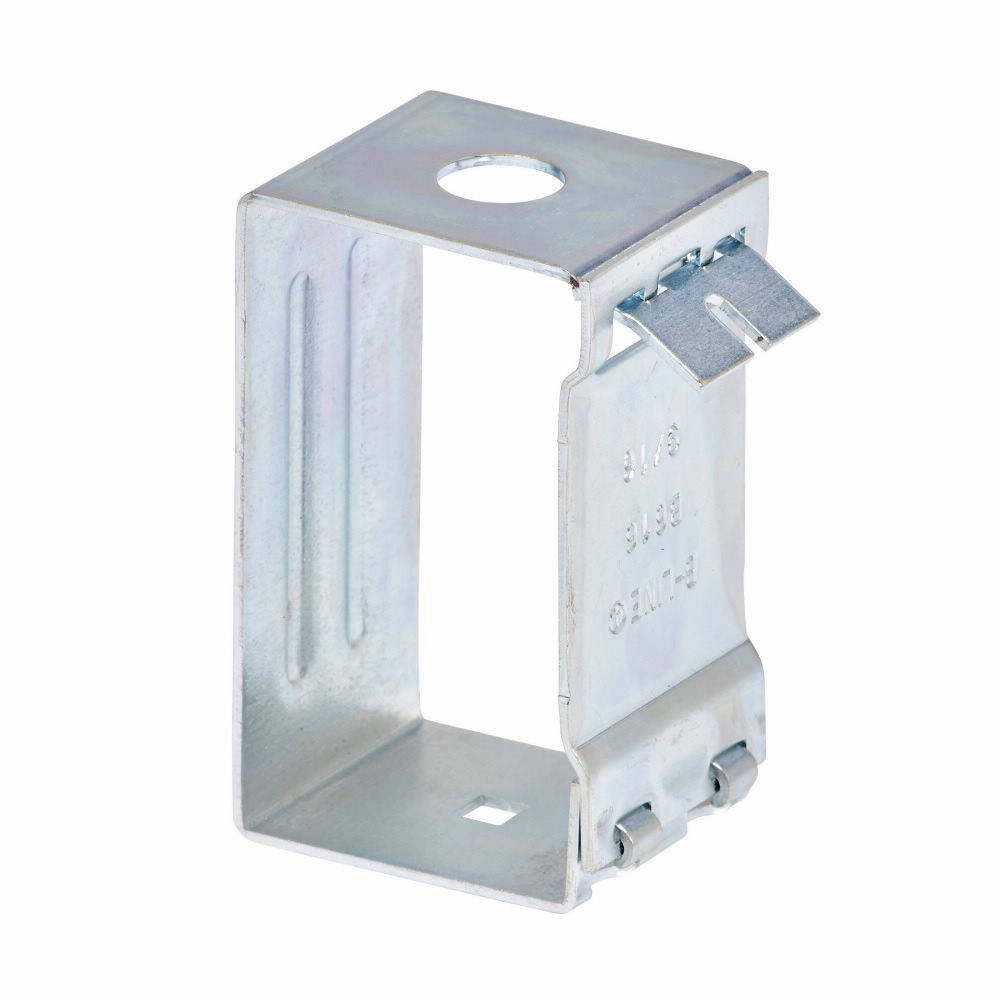Eaton B-Line series hanger, 3.12" H x 1.5" L x 1.62" W, 16 gauge steel, Channel hanger