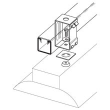 FLUOURESCENT FIXTURE HANGER  1/2" KNOCKOUT, 9/16" DIA F