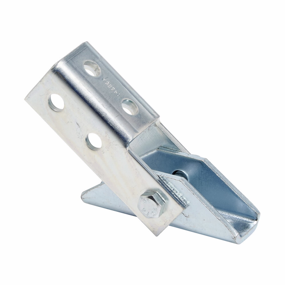 SGL CHNL ADJUSTABLE BRACE, ZN PLTD