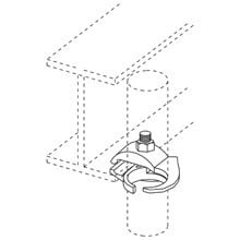 EDGE PIPE CLAMP, 1/2", HD GLVD