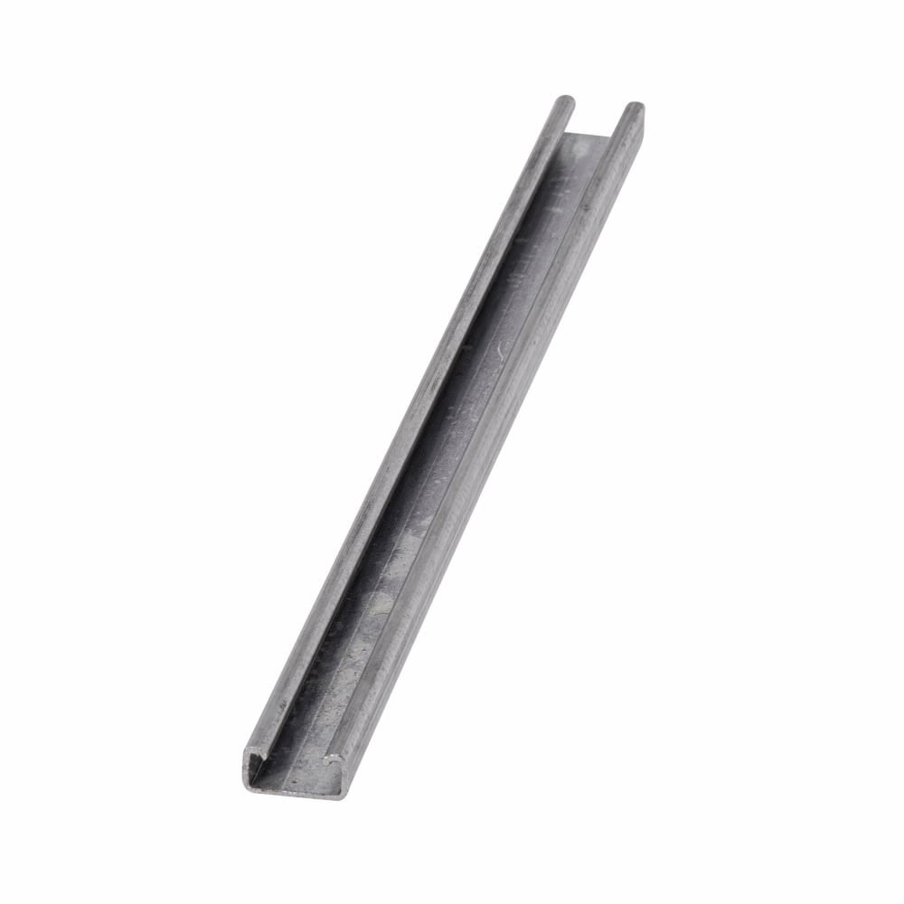 Eaton B-Line series strut mini channel, 0.4" H x 120" L x 0.81" W, Steel, Pre-galvanized, 18 Gauge