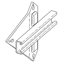 UTILITY POLE BRKT, 12" W, HD GLVD
