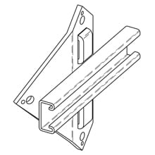 UTILITY POLE BRKT, 8" W, ZN PLTD