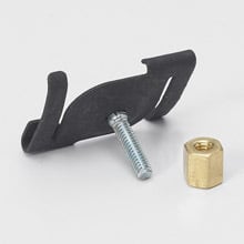 TWIST FS, 15/16", 5/8" STUD LEN, WHITE W/ BRASS NUT