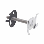 Eaton B-Line series acoustical tee and t-bar fasteners, Acoustical tee, 1" Height, 1" Length, 1" Width, 0.042lbs, Stud length: 0.63", 0.94" Twist fasteners, 50 lbs load capacity