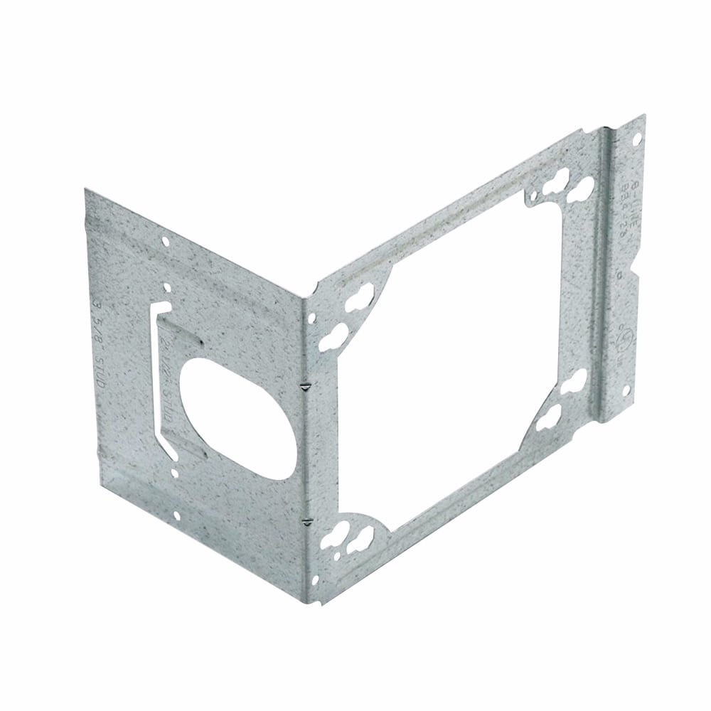 Eaton B-Line series box support fasteners, Wall studs, 1" Height, 1" Length, 1" Width, 0.137lbs, Metal stud size: 3.63", 2.5", Box support brackets, Pre-galvanized