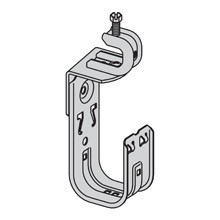 Eaton B-Line series datacomm and low voltage support fasteners, 360 rotation, Cable to beam fastener, Beam mount, 1/8" Min flange thickness, 5/8" Max flange thickness, 3/4" Hook, 1 J-hook, Pre-galvanized, Load capacity of 30 lbs