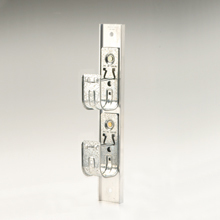 Eaton B-Line series datacomm and low voltage support fasteners, 3 Tier, 1 sided, 17-1/2" overall height, Single-sided multi-tier cable fasteners, Wall mount, 2" hook, 3 J-hooks, Pre-galvanized, 30 lbs per hook, 6063-T6 aluminium