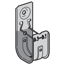 Eaton B-Line series datacomm and low voltage support fasteners, Capacity up to 80 4-pair UTP cat 5e or 2-strand Fiber Optic Cable or 50 CAT6 or 25 CAT6A, X-hook low friction cable hooks, Wall mount, 1-2" J-hook, Xylan coated, Steel
