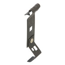 Eaton B-Line series all threaded rod and drop wire supports, Hangers, 1" Height, 1" Length, 1" Width, 0.067lbs, #8 Wire or 0.25" plain rod, "Z" Purlin Flange Hangers, 0.25" plain rod size, 160 lbs load capacity