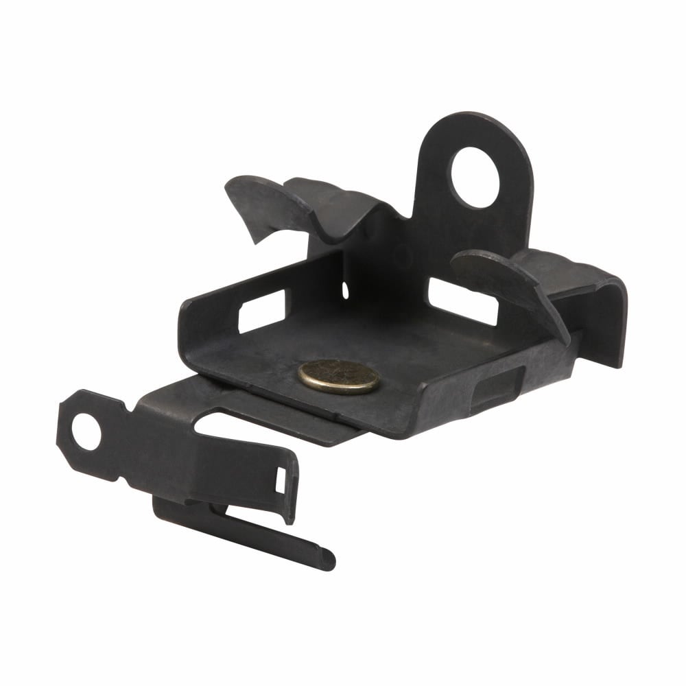 Eaton B-Line series cable support fasteners, Beams, Flange, 1" Height, 1" Length, 1" Width, 0.052lbs, Cable to beam fasteners, .13" Min mount size, .25" Max mount size, M8 rod size, 1 Max runs