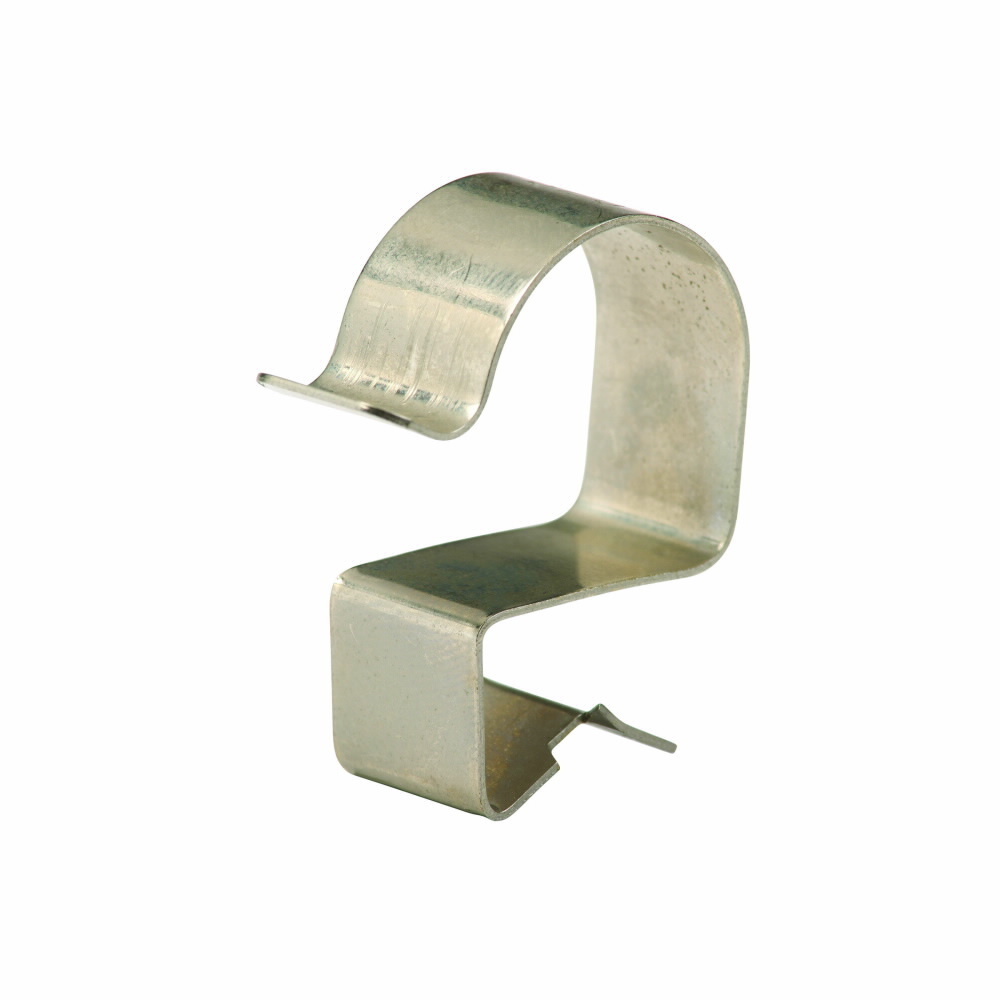 Eaton B-Line series cable support fasteners, Conduit and cable, Flange, 0.01lbs, Flexible conduit/cable fasteners, .31" Min, .5" Max mount size, .218" Min, 0.281" Max cable diameter, Accepts 14/2, 12/2 and 10/2 romex w ground, Zinc plated